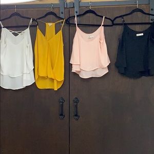 4 flowing blouses. 2 Hollister.